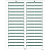 Printable File Folder Labels, 1/3-Cut Tab Size (2/3" H x 3 7/16" W), Green, 750 Labels (25 Sheets)