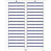 Printable File Folder Labels, 1/3-Cut Tab Size (2/3" H x 3 7/16" W), Dk Blue, 750 Labels (25 Sheets)