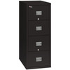 Black FireKing Patriot 4P1825-C four-drawer fireproof file cabinet shown closed