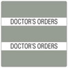 Patient Chart Index Tabs, Doctors Orders, Gray, 1-1/2 x 1-1/2, 102/Pk (52104)