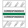 Medical Chart Index Tabs, Correspondence, Green, 1/2 x 1-1/4, 100/Pk (54524)