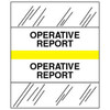 Medical Chart Index Tabs, Operative Report, Yellow, 1/2 x 1-1/4, 100/Pk (54535)