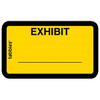 Legal Exhibit Labels 58090, Exhibit, 1-5/8 x 1, Yellow 252/Pack