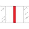 Write-On Index Tabs, Erasable, Red, 3 x 1/2, 80/Bx
