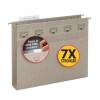 Smead TUFF Hanging Box Bottom File Folders with Easy Slide Tabs, 2 inch Expansion, Letter Size, Steel Gray, 18/Box
