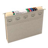 Smead TUFF Hanging Box Bottom File Folders with Easy Slide Tabs, 2 inch Expansion, Letter Size, Steel Gray, 18/Box