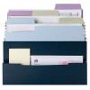 Smead Mini Stadium File, 3 Pockets, Small Front Pocket, Letter Size, Navy