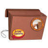 Smead Expanding Wallet, 5-1/4" Expansion, Flap and Cord Closure, Extra Wide Letter Size, Redrope, 10/Box