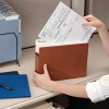 Smead SuperTab File Pocket, Letter Size,  3-1/2" Expansion, Straight-Cut, Redrope, 25/Box