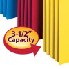 Smead File Pockets, Straight-Cut Tab, 3-1/2" Expansion, Letter Size, Assorted Colors, 5/Pack