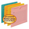 Smead Notes File Jackets, Letter Size, Assorted Colors, 12/Pack