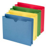 Smead File Folders Jackets, Reinforced Tab, 2" Exp, Letter Size, Assorted, 50/Box