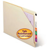 End Tab File Jacket Folders, Letter Size, 11 Point, Diagonal Cut, 100/Box