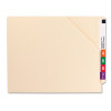 End Tab File Jacket Folders, Letter Size, 11 Point, Diagonal Cut, 100/Box