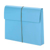 Smead Blue Expanding Wallets with Elastic Cord, 2" Expansion (77203)