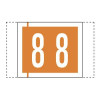 Col R Tab 81000 Label Number 8 100/Pack