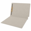 Colored Folders, End Tab, Letter Size, 3/4" Exp, Fastener Pos 1, 11pt Gray, 50/Box