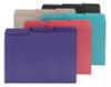 Smead Interior File Folders, 1/3-Cut Tab, Letter Size, Assorted (Jewel Tones), 100/Box