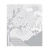 Smead Two-Pocket Coloring Folder, Floral-nature-birds and geometric designs, Letter Size, 4/Pack
