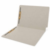 Colored Folders, End Tab, Letter Size, 3/4" Expansion, Fastener Positions 1 and 3, 14pt Gray, 50/Box