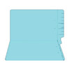 Colored Folders, End Tab, Legal Size, 3/4" Exp, No Fasteners, 11pt Lt. Blue, 100/Box