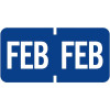 Tab Products Month Labels February Dark Blue A1279-FEB