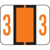 Tab Numeric Label #3 Vinyl 1-1/4W x 1H 500/Roll