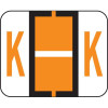 Tab Alphabetic Label Letter K Vinyl 500/Roll