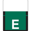 Tab Products Alpha Labels, 1307-Series, 1 H x 3/4 W, Letter E, Dk Green, 500/Roll (A1307-E-T3)
