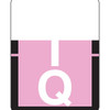 Tab Products Alpha Labels, 1307-Series, 1 H x 3/4 W, Letter Q, Pink, 500/Roll (A1307-Q-T3)