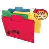 Smead SuperTab File Folders, 1/3-Cut Tab, Letter Size, 14 Point, Assorted Colors, 50/Box