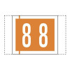 Col R Tab 11000 Label Number 8 500/Roll