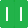 Barkley Alpha Labels Letter I Green ADPK-I