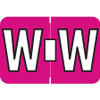 Amerifile ARAM-Series Label, Letter W