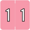 Barkley NBRM Numeric Labels Number 1 Pink BKNM-1