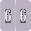 Barkley NBRM Numeric Labels Number 6 Lavender BKNM-6