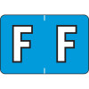 Barkley Alpha Labels Letter F Blue BRAM-F