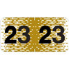 Control-O-Fax Compatible Year Labels, 2023, Brown, 3/4 x 1-1/2, 500/RL