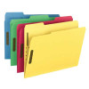 Smead Fastener File Folder, 2 Fasteners, Reinforced 1/3-Cut Tab, Letter Size, Assorted Colors, 50/Box