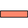 Spine Labels for Binders, Peach, 1 3/8H x 5 3/8 W, Removeable, 200/Roll - DR1622