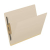 End Tab Expanding File Folders, Letter Size, 18pt, 2-Ply End Tab, Two Fasteners, 2" Expansion, Manila, 25/Box