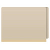 End Tab Expanding File Folders, Letter Size, 18pt, 2-Ply End Tab, Two Fasteners, 2" Expansion, Manila, 25/Box