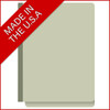 End Tab Pressboard Classification Folders, Letter Size, 2 Dividers, Gray/Green, 10/Box
