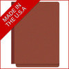 End Tab Pressboard Classification Folders, 2 Dividers, Letter Size, Type III Red, 10 per Box