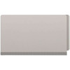 End Tab Pressboard Classification Folders, 2 Dividers, Legal Size, Type III Gray, 10 per Box