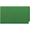 End Tab Pressboard Classification Folders, 3 Dividers, Legal Size, Type III Moss Green, 10 per Box