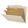 Classification Folders, Letter Size, 2 Dividers, 2" Exo, 18pt Manila, 10/Box