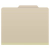 Classification Folders, 2 Dividers, Letter Size, Manila, 10/Box