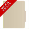Classification Folders, 2 Dividers, Letter Size, Manila, 10/Box