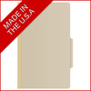 Classification Folders, 2 Dividers, Legal Size, Manila, 10/Box